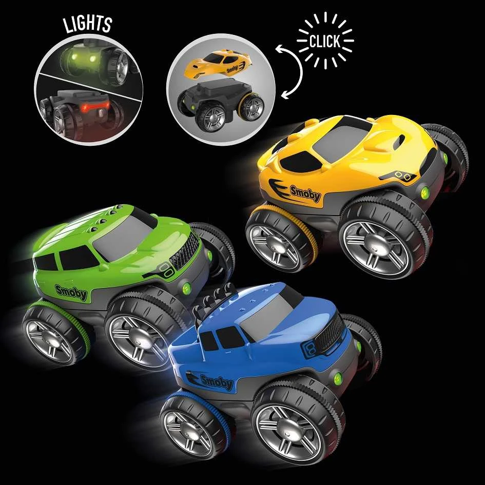 „Smoby Flextreme“ automobilis su šviesa į trasą