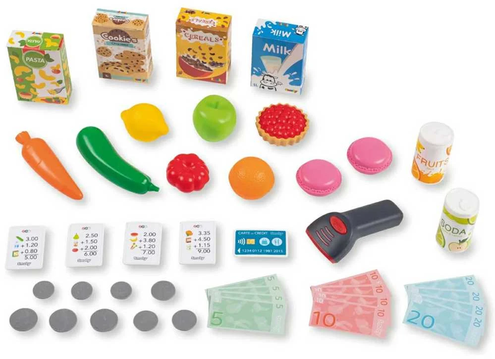 SMOBY Supermarketas su Elektronine Kasa ir Skaneriu
