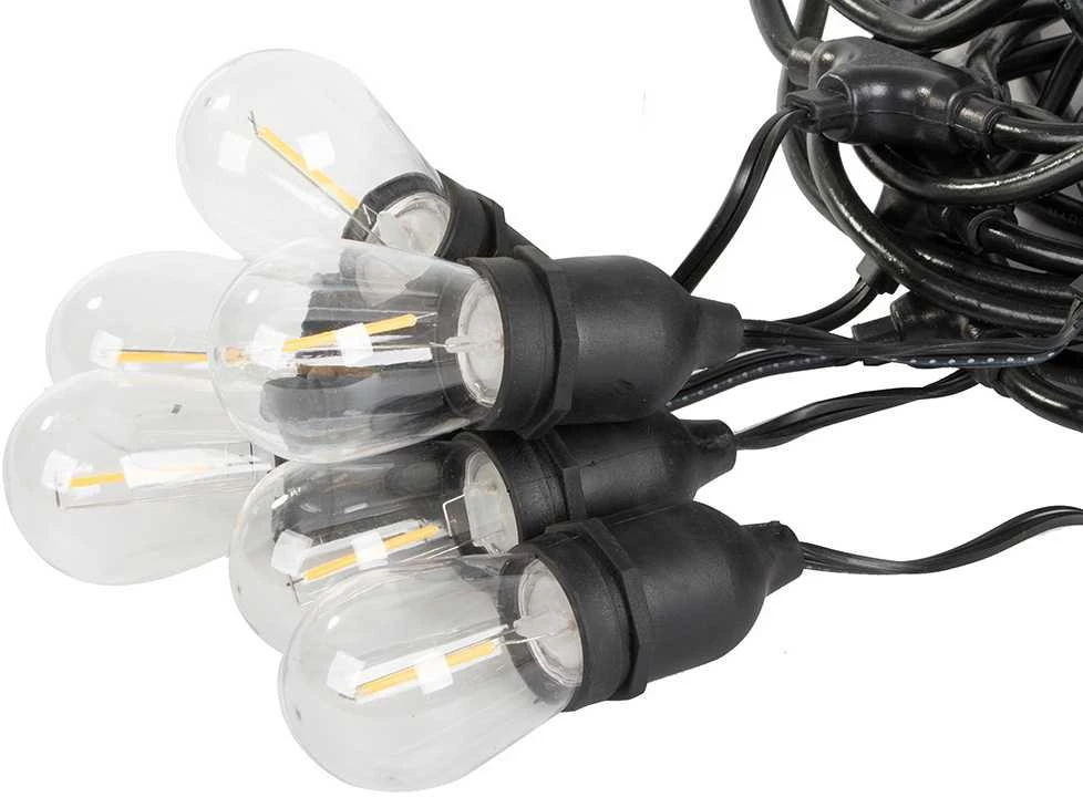 Sodo lemputės LED girlianda E27 20m, 20 lempučių