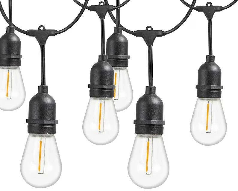 Sodo lemputės LED girlianda E27 20m, 20 lempučių