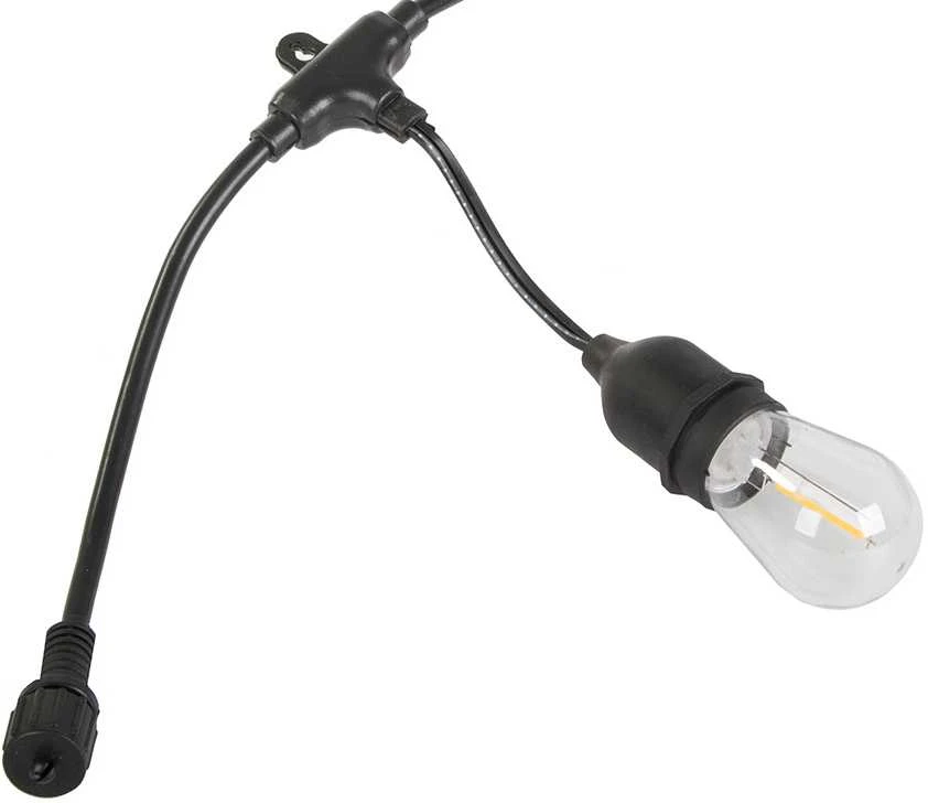 Sodo lemputės LED girlianda E27 20m, 20 lempučių