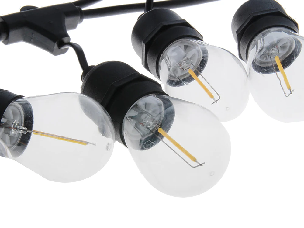 Sodo lemputės LED girlianda E27 20m, 20 lempučių