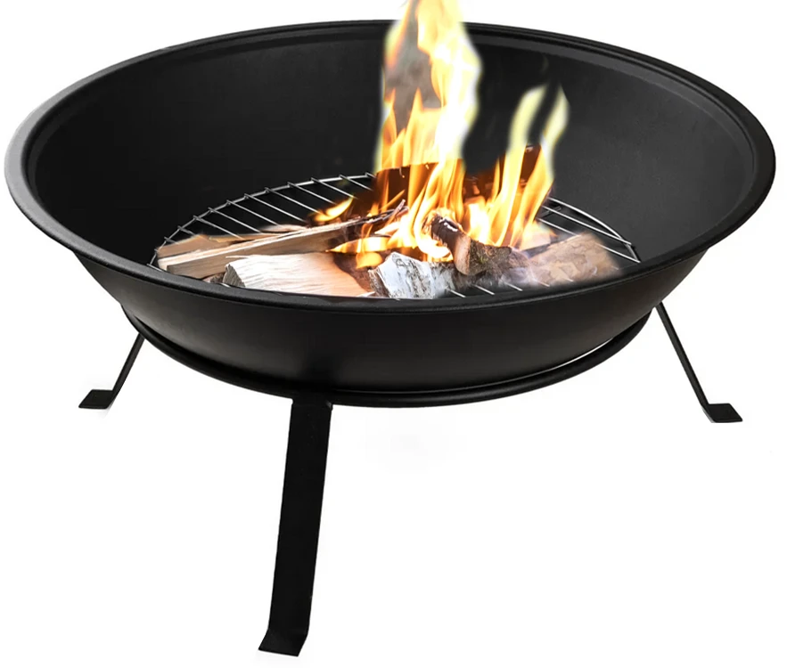 Lauko židinys su stovu ir grotelėmis, 55 cm