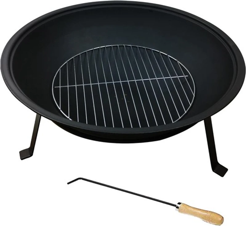 Lauko židinys su stovu ir grotelėmis, 55 cm