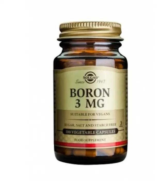 Boro maisto papildas Solgar Boron Multichelate 100 Kapsulių