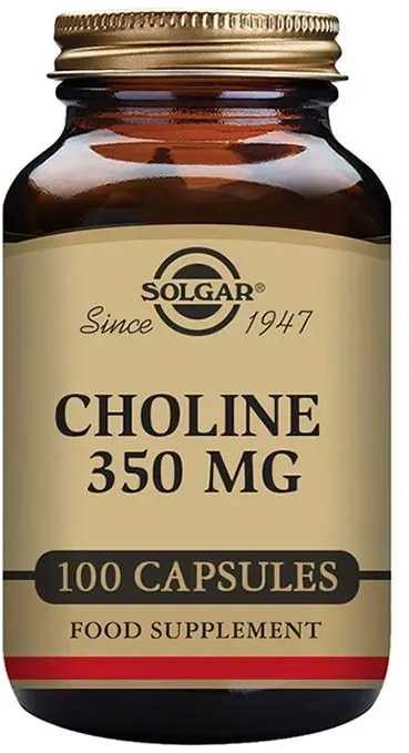 maisto papildas Solgar Cholines 350mg 100 kapsulių