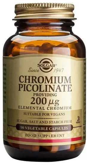 Solgar Picolinato Cromo 200mg 90 kapsulių