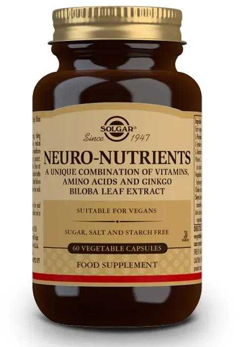 Solgar Neuro Nutrients 60 kapsulių