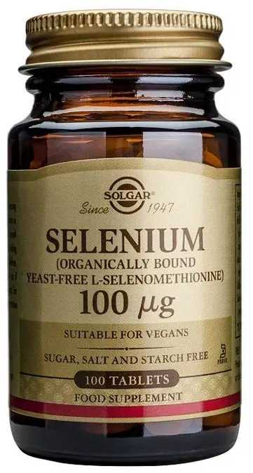 Solgar Selenas 100 µg 100 tablečių