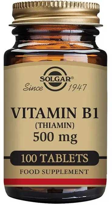 Solgar Vitamin B1 500mg 100 Kapsulių