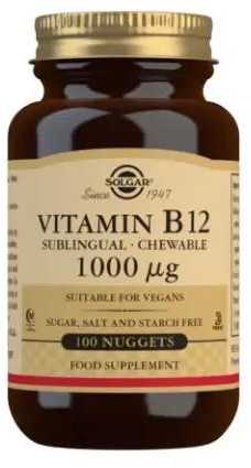 Solgar Vitaminas B12 1000 μg 100 kramtomųjų tablečių