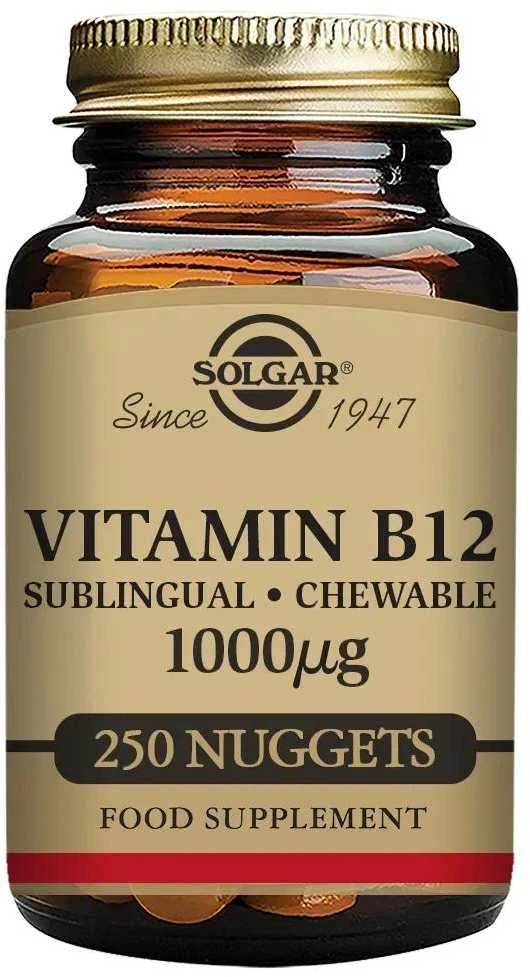 Solgar Vitaminas B12 1000mcg - ciankobalaminas 250 tablečių