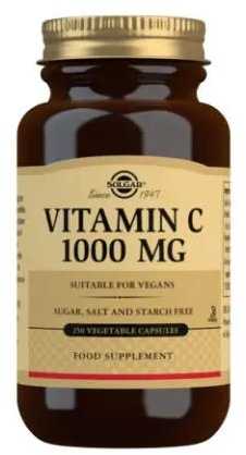 "Solgar" vitaminas C 1000 mg augalinės kapsulės - 250 vnt. pakuotėje