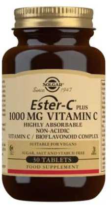 Solgar Ester-C Plus 1000 mg vitamino C tabletės - 30 vnt
