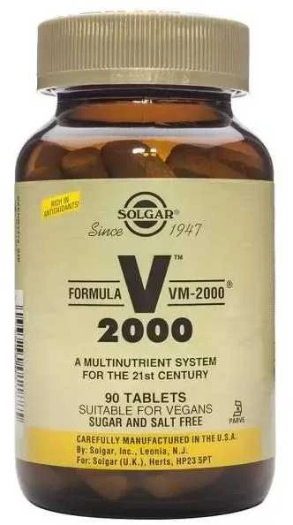Solgar VM-2000 Multivitaminai 90 Tablečių