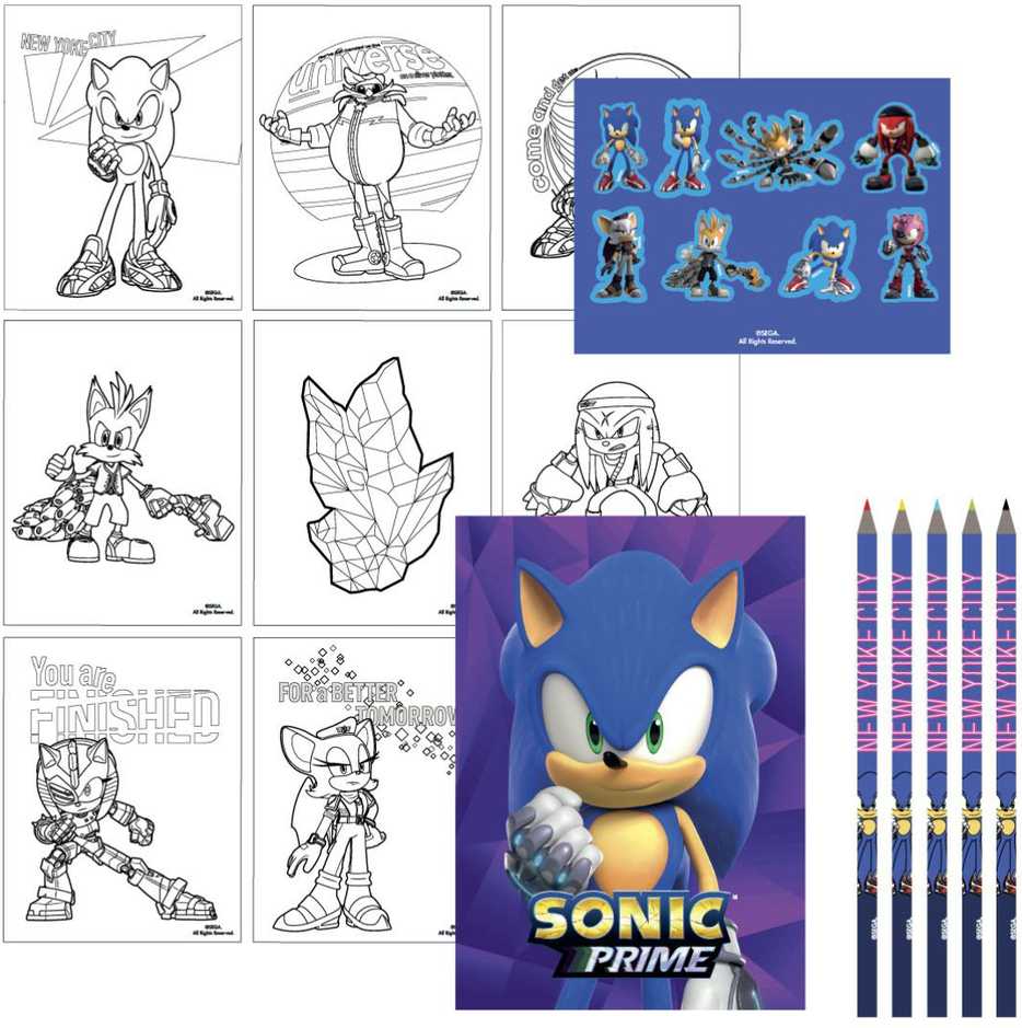Sonic Ežiuko kanceliarijos rinkinys
