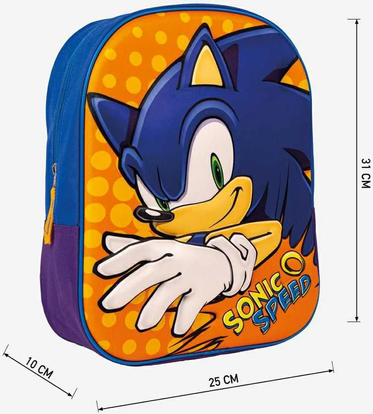 Sonic kuprinė su 3D motyvu