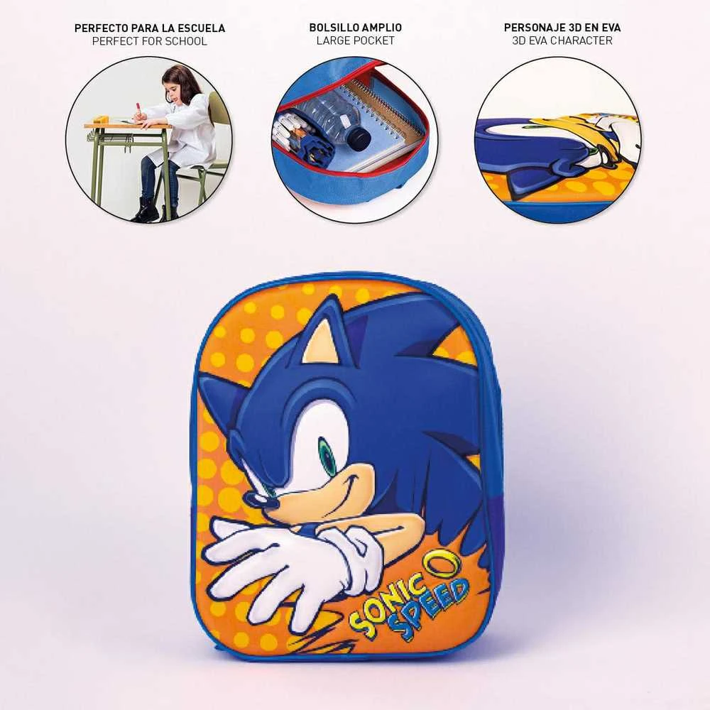 Sonic kuprinė su 3D motyvu