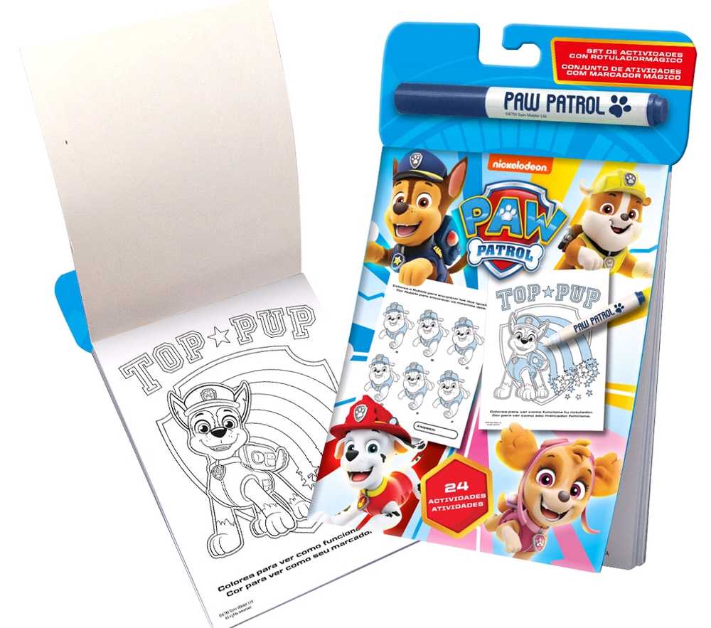 Kids Euroswan Hiszpania Spalvinimo knygelė + Paw Patrol stebuklingas žymeklis