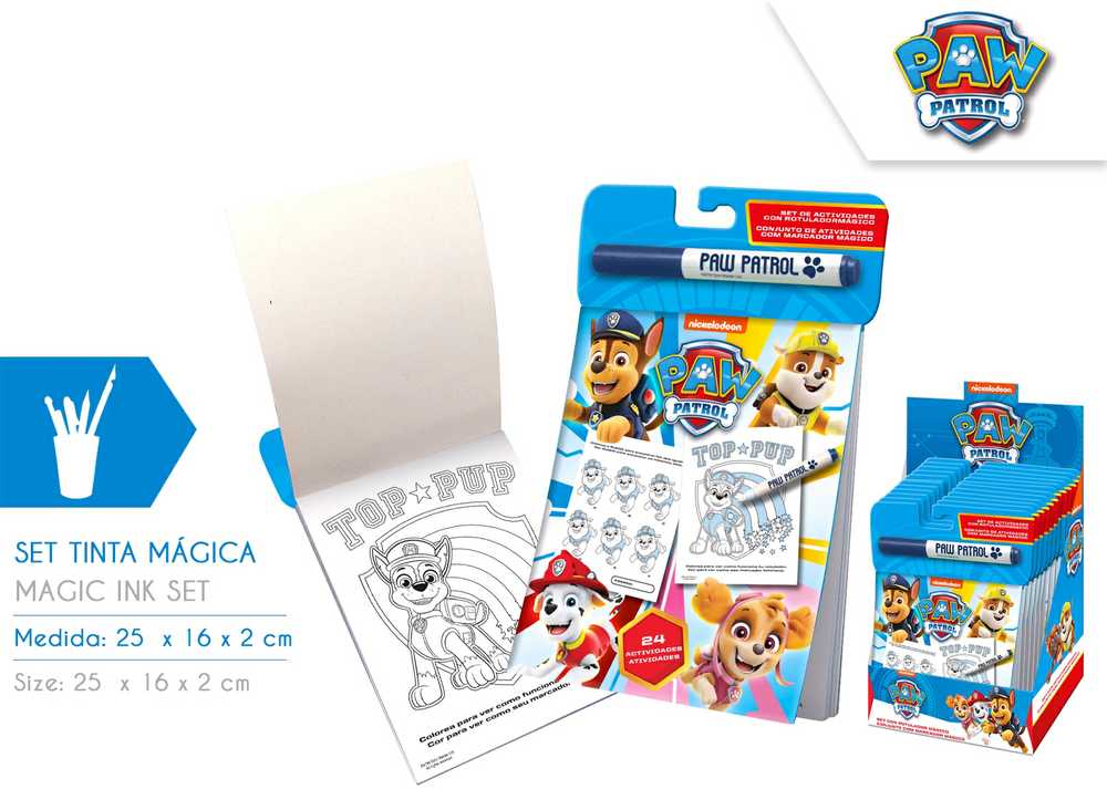 Kids Euroswan Hiszpania Spalvinimo knygelė + Paw Patrol stebuklingas žymeklis