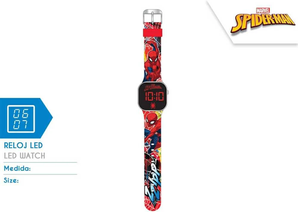 Kids Euroswan Spiderman LED laikrodis