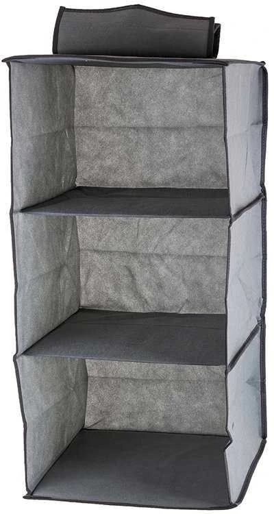 Kabantis lentynėlių organizatorius spintai, 3 lentynos, 30x30x60 cm