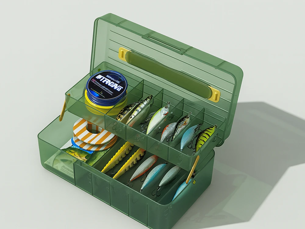 Organizatorius su skyreliais 24x13x10 cm plastikinis