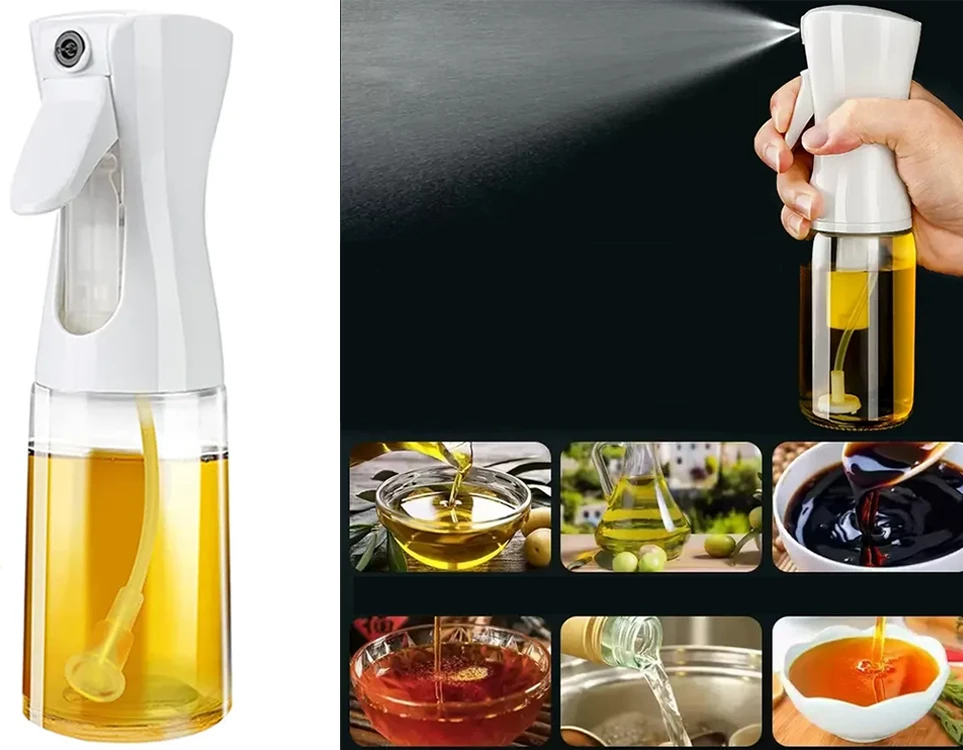 Aliejaus ir acto purkštuvas 200 ml stiklinis