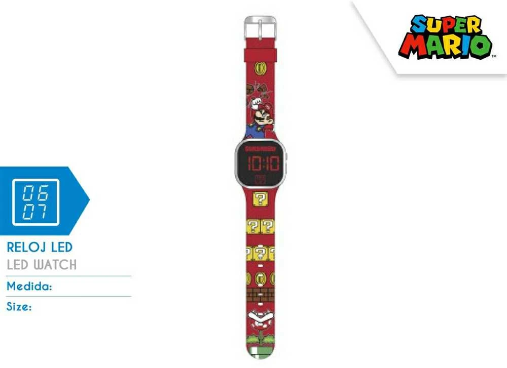 Zegarek Super Mario LED laikrodis
