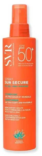 Svr Sun Secure Purškiklis Moisturiser SPF 50+ apsauginis veido ir kūno purškiklis nuo saulės, 200 ml