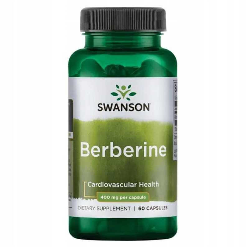Swanson Maisto papildas Berberinas 400mg - 60 kapsulių
