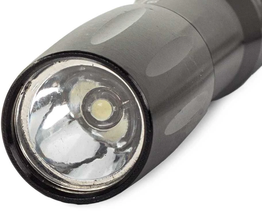Taktinis mini LED žibintuvėlis raktų pakabukas