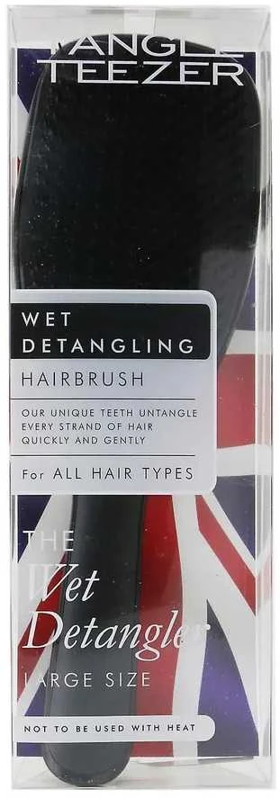 Plaukų šepetys Tangle Teezer Large Wet Detangler Juodas, juodas