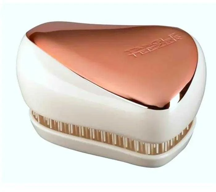 Plaukų šepetys Tangle Teezer Compact Styler Rose Gold Ivory