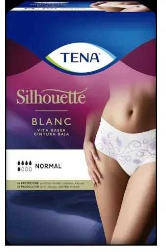 Tena Siluetas Baltas T/M 12 Uds.