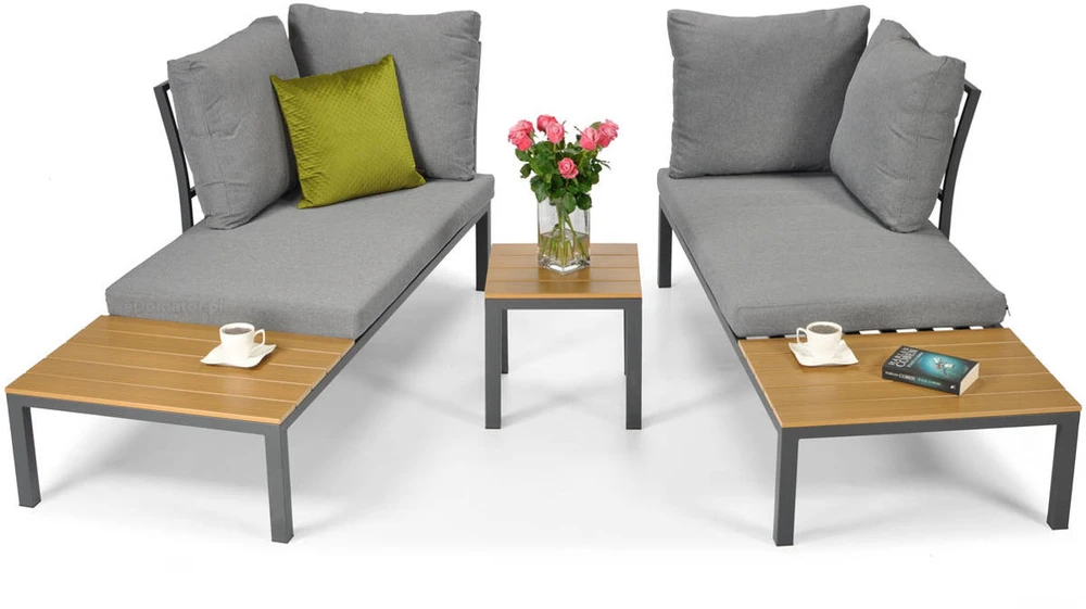 Terasos baldai LAGOS lauko kampinė sofa su moduline konstrukcija