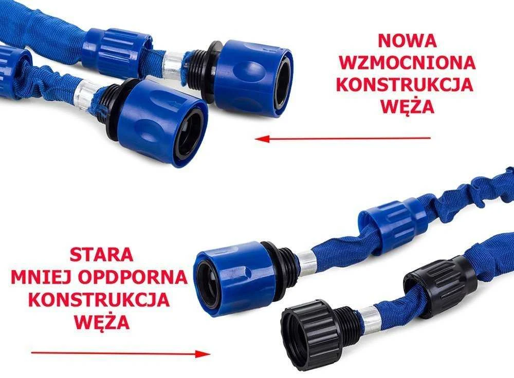 Išsitempianti laistymo žarna, 60 m Mėlyna