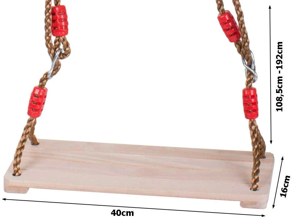Medinės sūpynės sodui 40x16 cm