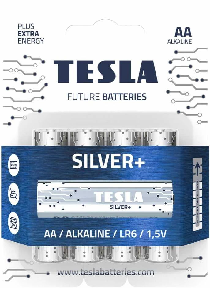 Marka Niezdefiniowana TESLA Alkalinės baterijos AA 1,5V 4vnt