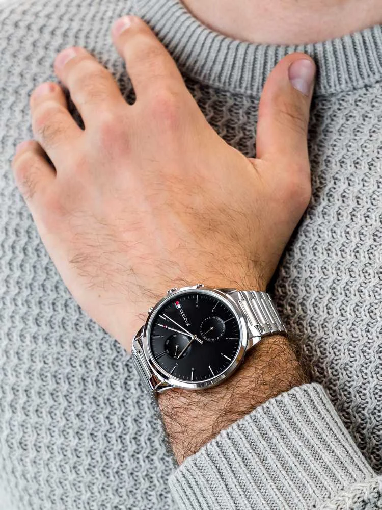 Vyriškas laikrodis TOMMY HILFIGER 1710407 HUNTER (zf119a) + BOX