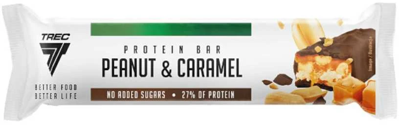 Trec Nutrition Trec Protein Bar 46g Žemės riešutų ir karamelės skonis – Baltymų juosta