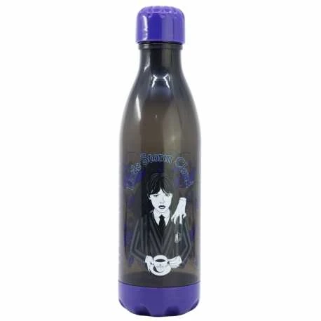 Plastikinis buteliukas su Wednesday serialo motyvu, 600 ml