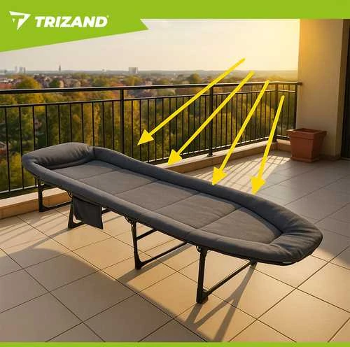 Trizand Sulankstomas gultas, 200x65 cm