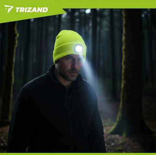 Žieminė kepurė su žibintuvėliu - geltona Trizand 22664