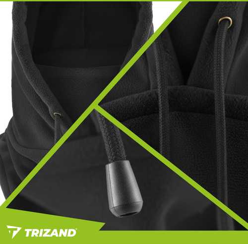 Winter scarf - juodas Trizand 26127