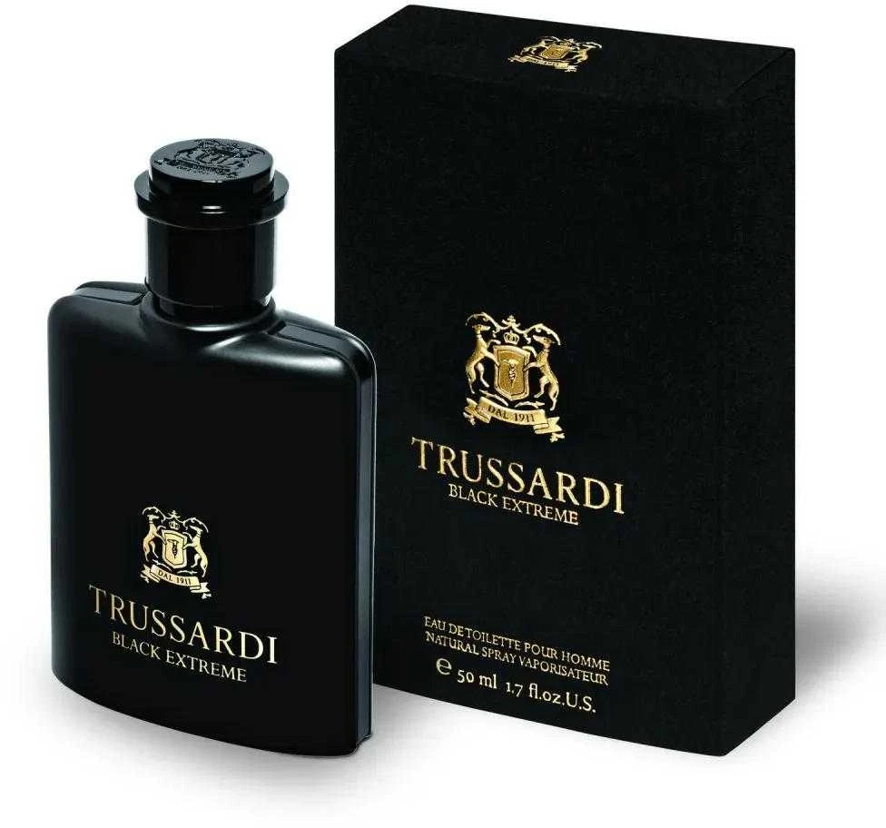 Trussardi Juodas Extreme EDT tualetinis vanduo vyrams, 50 ml