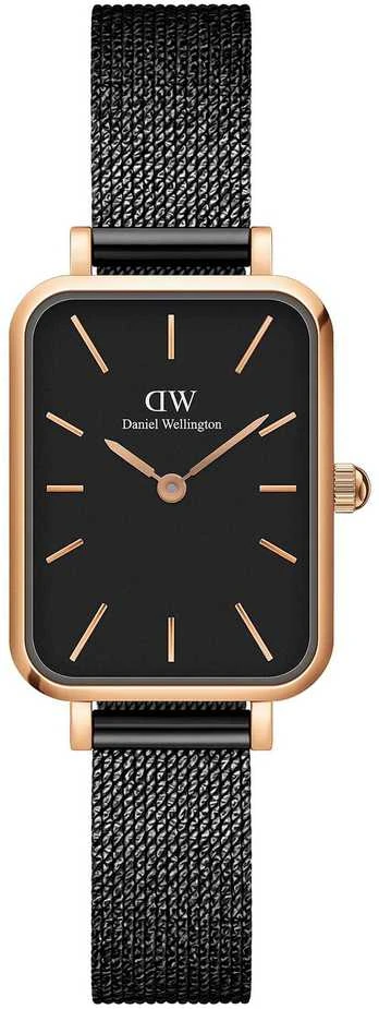 Daniel Wellington Moteriškas Laikrodis DW00100433 - Quadro Juodas/Rozinis Aukso