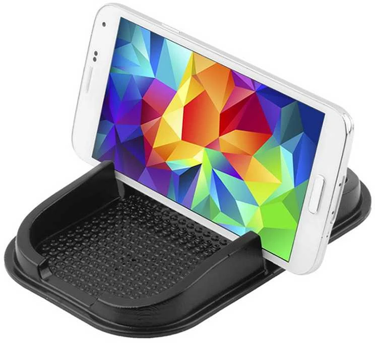 Sticky non-slip mat for phones