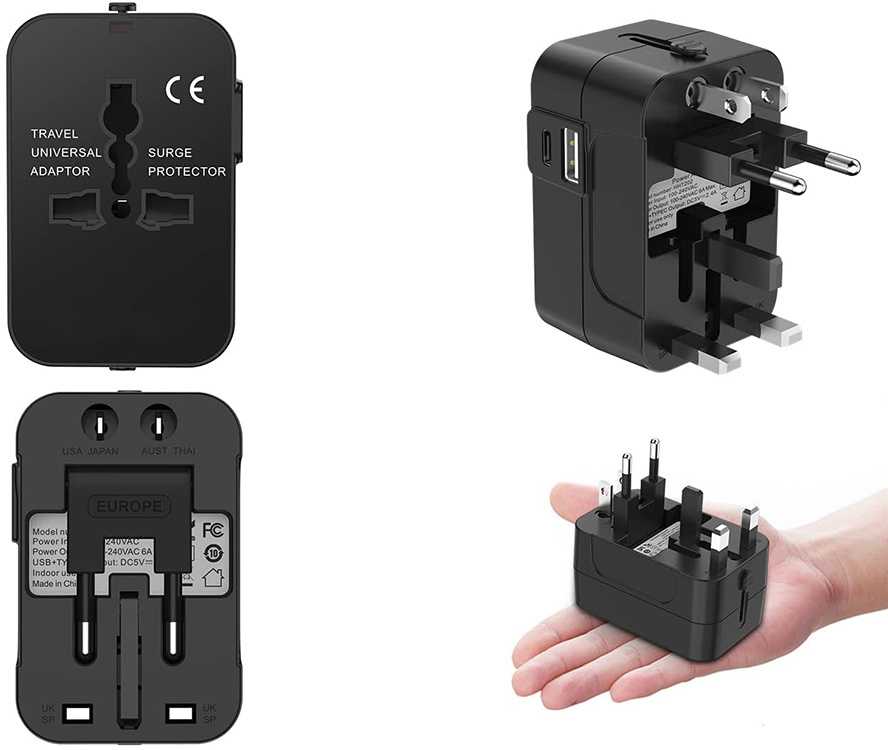 Universalus adapteris su 2 USB jungtimis