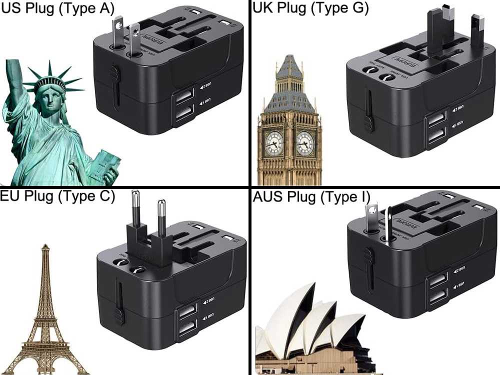 Universalus adapteris su 2 USB jungtimis